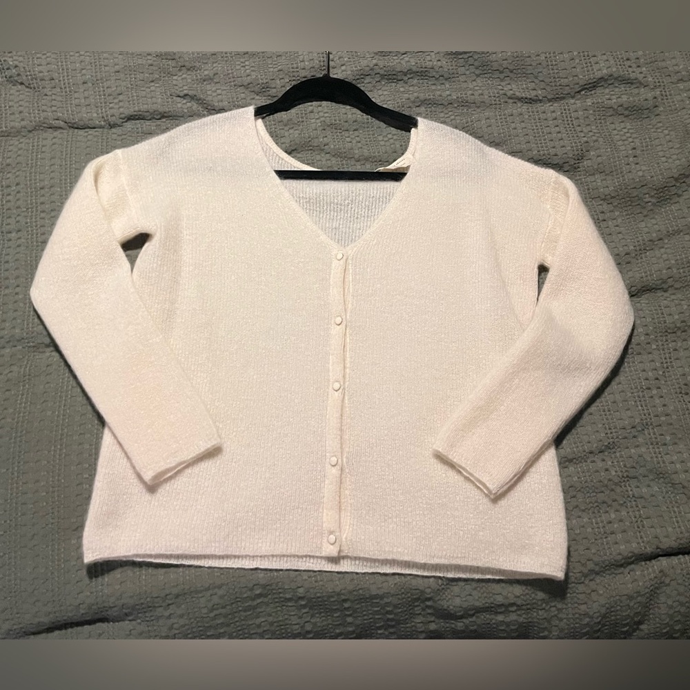 Sezane Barry Cardigan Ecru, size Small - Picture 11 of 11